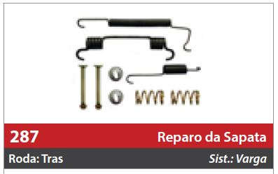 Reparo de Sapata 1 Roda Traseira Esquerda/Direita