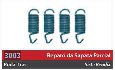 Reparo de Sapata 1 Roda Traseira