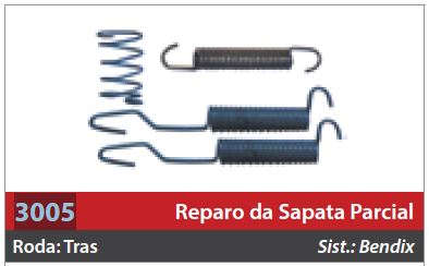 Reparo de Sapata 1 Roda Traseira