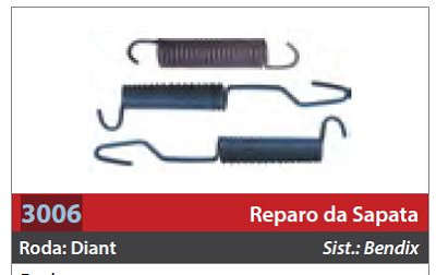 Reparo de Sapata 1 Roda Traseira