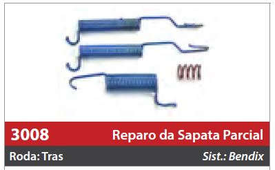 Reparo de Sapata 1 Roda Traseira