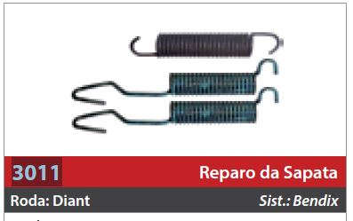 Reparo de Sapata 1 Roda Dianteira