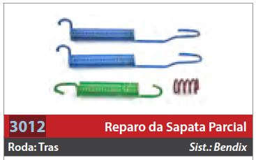 Reparo de Sapata 1 Roda Traseira