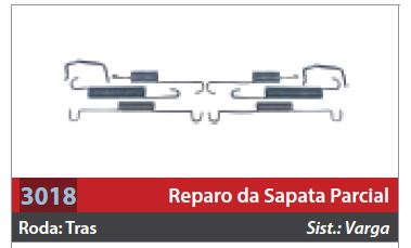 Reparo de Sapata 2 Rodas Traseiras