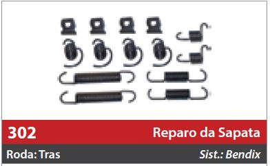 Reparo de Sapata 2 Rodas Traseiras