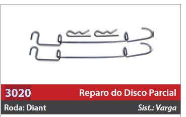 Reparo do Freio à Disco 1 Roda Dianteira