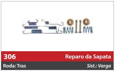 Reparo de Sapata 1 Roda Traseira Esquerda