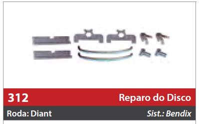 Reparo do Freio à Disco 2 Rodas Dianteiras