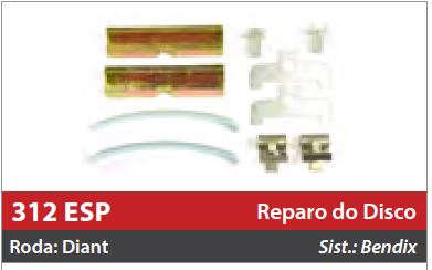 Reparo do Freio à Disco 2 Rodas Dianteiras