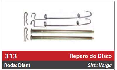 Reparo do Freio à Disco 1 Roda Dianteira