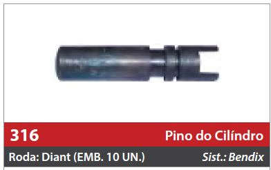 Pino do Cilindro de Freio Dianteiro Direito/Esquerdo
