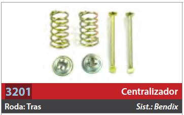 Centralizador de Patim 1 Roda Dianteira/Traseira