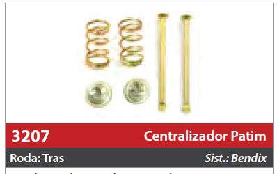 Centralizador de Patim 1 Roda Traseira