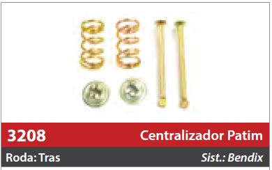 Centralizador de Patim 1 Roda Traseira