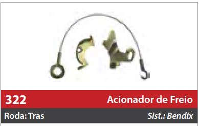 Acionador de Freio Automático 1 Roda Traseira Direita