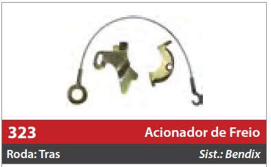 Acionador de Freio Automático 1 Roda Traseira Esquerda