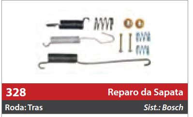 Reparo de Sapata 1 Roda Traseira Direita/Esquerda
