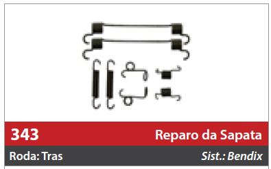 Reparo de Sapata 2 Rodas Traseiras