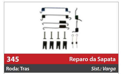 Reparo de Sapata 2 Rodas Traseiras