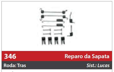 Reparo de Sapata 2 Rodas Traseiras