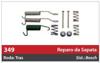 Reparo de Sapata 1 Roda Traseira Direita/Esquerda