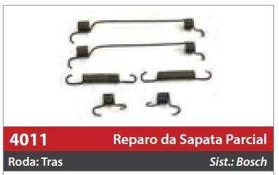 Reparo de Sapata 2 Rodas Traseiras