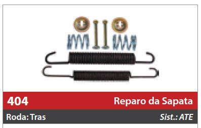 Reparo de Sapata 1 Roda Traseira Direita/Esquerda