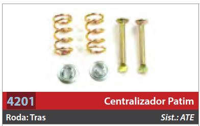 Centralizador de Patim 1 Roda Traseira