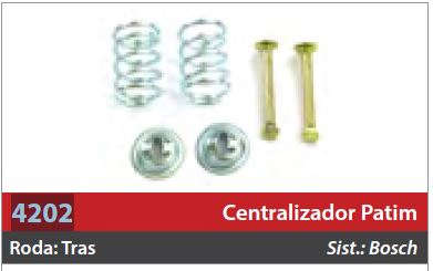 Centralizador de Patim 1 Roda Traseira