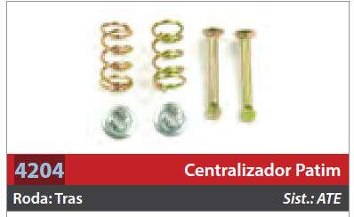 Centralizador de Patim 1 Roda Traseira