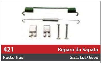 Reparo de Sapata 1 Roda Traseira Direita/Esquerda