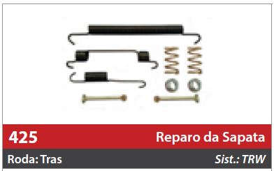 Reparo de Sapata 1 Roda Traseira Direita/Esquerda