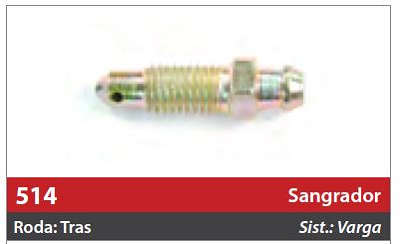 Parafuso Sangrador M7x1