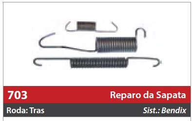 Reparo de Sapata 1 Roda Traseira
