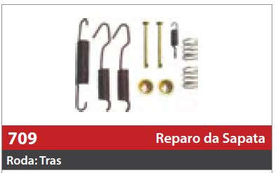 Reparo de Sapata 1 Roda Traseira