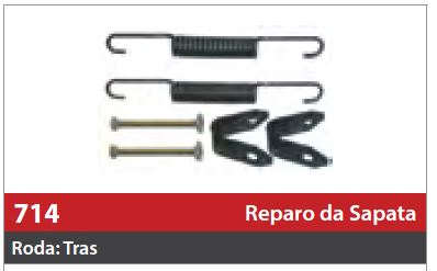 Reparo de Sapata 1 Roda Traseira