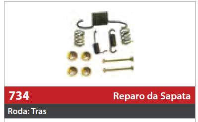 Reparo de Sapata 1 Roda Traseira Direita