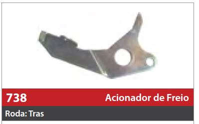 Gatilho de Acionamento 1 Roda Traseira Esquerda