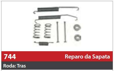 Reparo de Sapata 1 Roda Traseira Direita/Esquerda