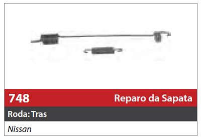 Reparo de Sapata 1 Roda Traseira Direita/Esquerda