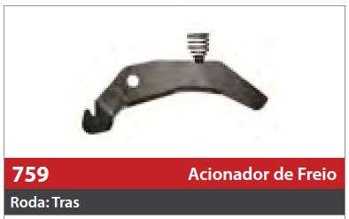 Acionador de Freio Automático 1 Roda Traseira Direita