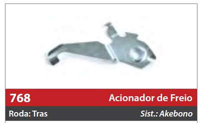 Acionador de Freio Automático 1 Roda Traseira Direita