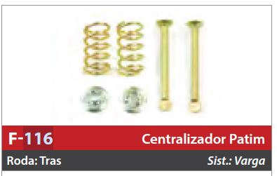 Centralizador de Patim 1 Roda Traseira