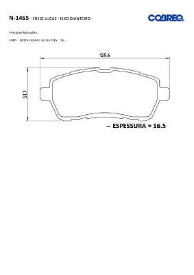 Pastilha de freio