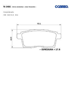 Pastilha de freio