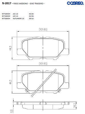 Pastilha de freio