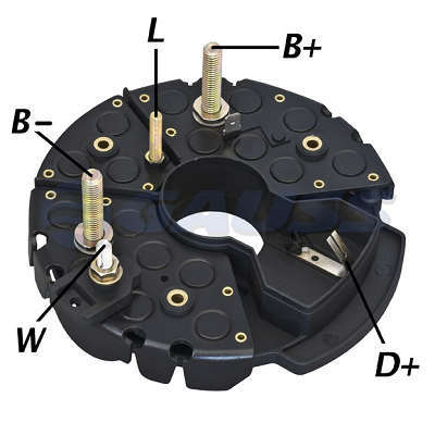 Retificador, 140A, Diodos 14x 50A Avalanche (Zener) 3x 35A trio Diodo