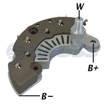 Retificador, 85A, Diodos 6x35A 35A Avalanche (Zener) Bosch Press-fit