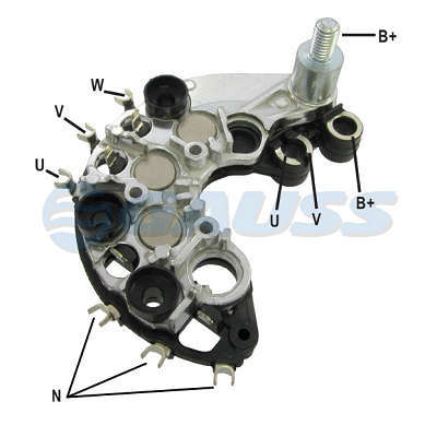 Retificador, 85A, Diodos 6x 35A Avalanche (Zener)