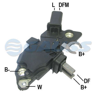 Retificador, 120A, Diodos 6x50A Avalanche (Zener), Parafuso B+ M8